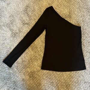 Long Sleeve One Shoulder Top